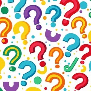 Colorful Question Mark Party Decorations